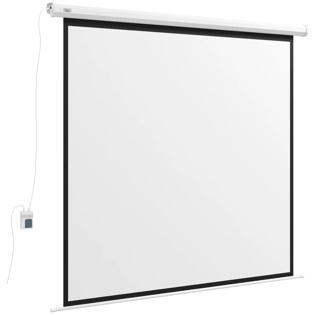 Schermo per proiezione motorizzato 96 pollici 4K HD ¨C Minimal ¨C Bianco 195x182 cm