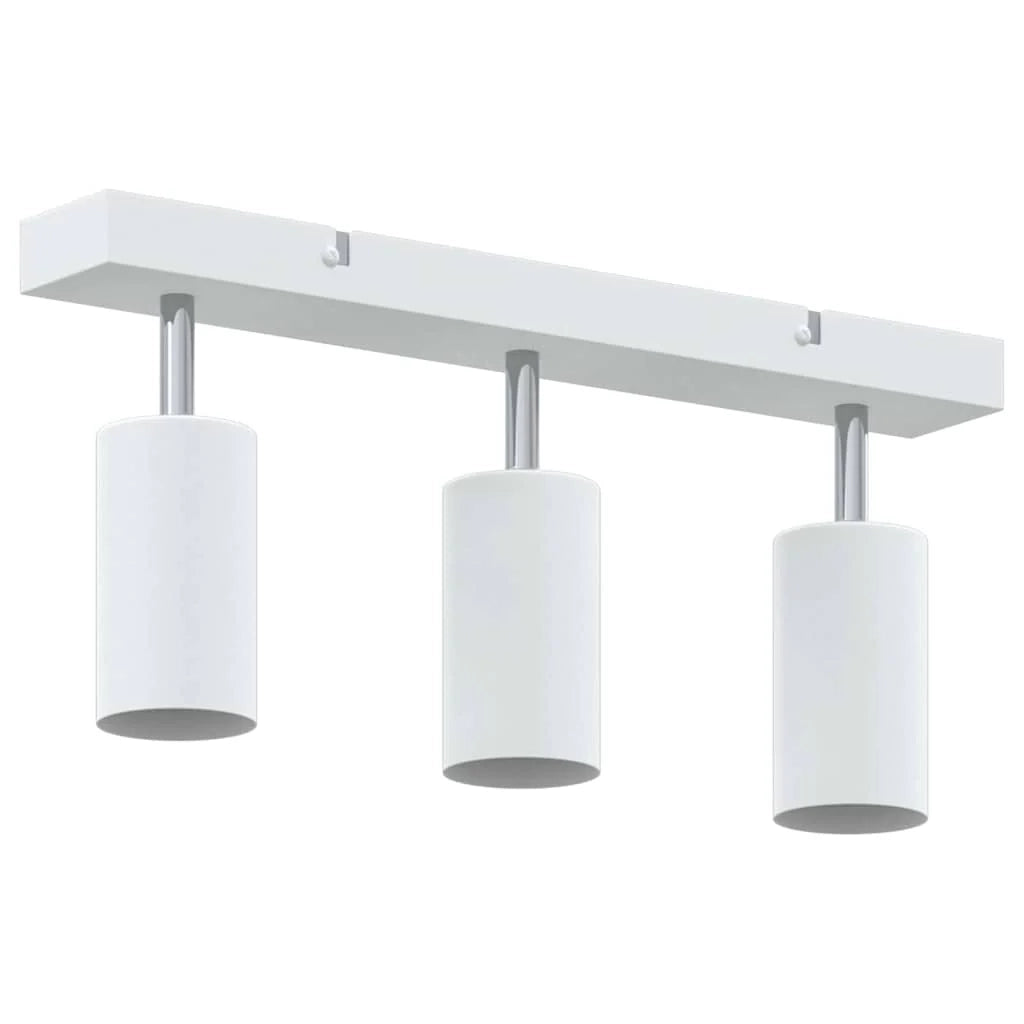 Faretto da soffitto moderno orientabile per interni 38 x 5,5 x 16,5 cm metallo bianco 02_0058306