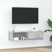 vidaXL Mobile TV Grigio Cemento 100x31x25,5 cm Legno Multistrato