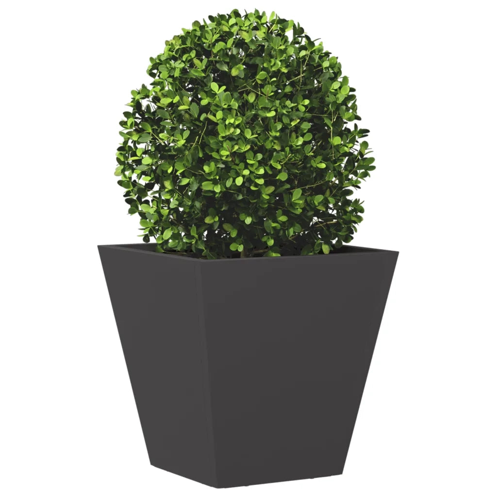 Fioriera da Giardino Nera 30x30x30 cm in Acciaio 851039