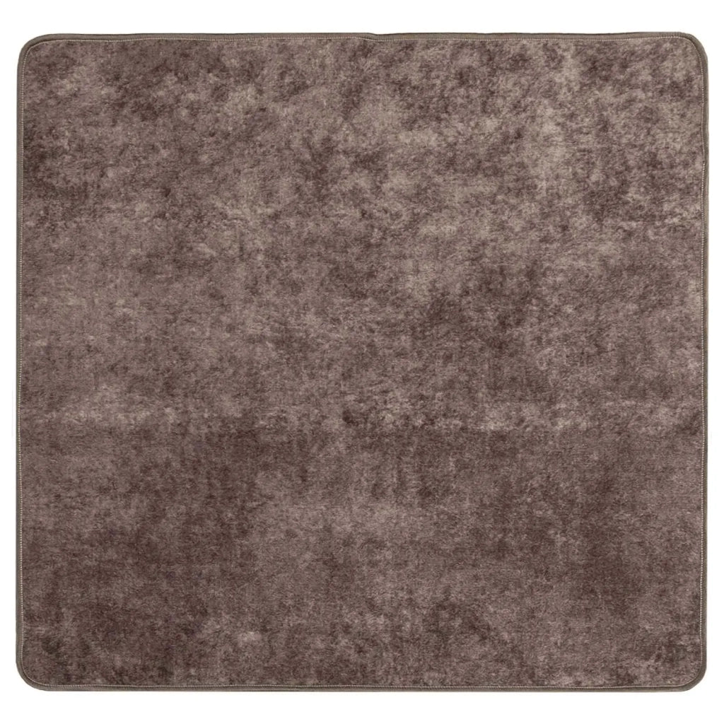 Runner Tappeto MARSA Grigio 100 x 100 cm Poliestere e PVC