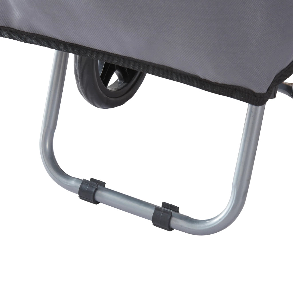 Carrello della spesa 36 litri 93 x 32 x 30 cm grigio scuro/nero 03_0006703