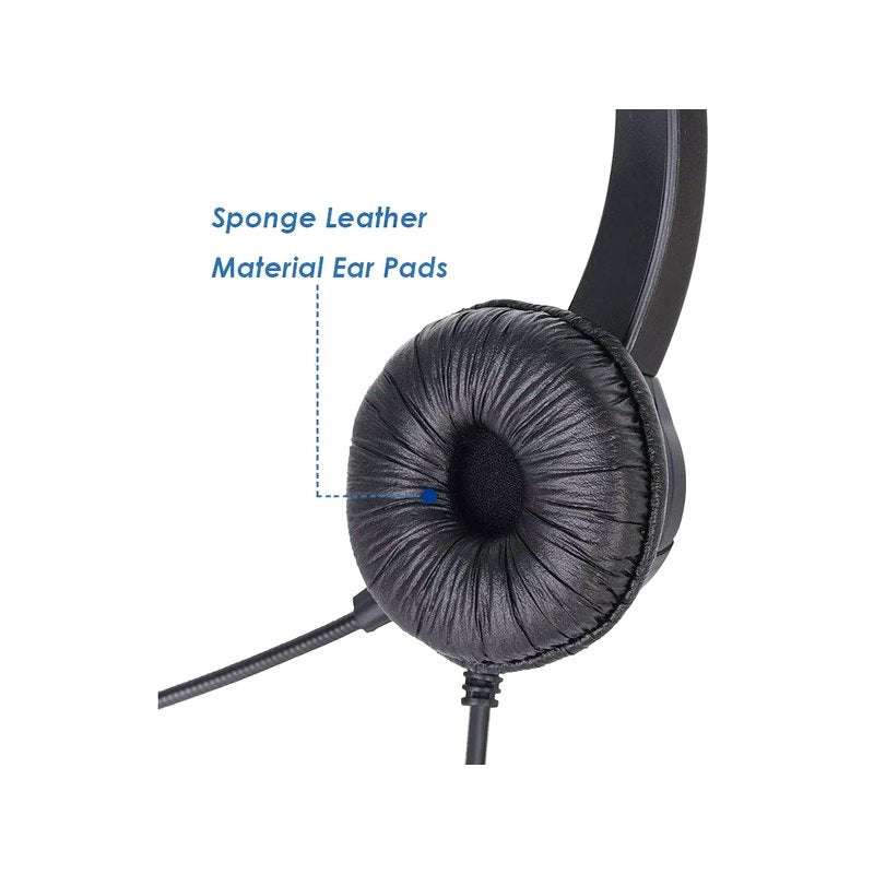 Cuffia Monoaurale Con USB Microfono Auricolare Professionale Per PC Notebook Aziendale Ufficio Call Center Skype Uso Business