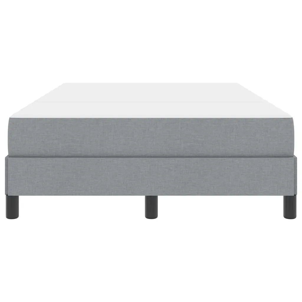 Letto a molle con materasso Grigio chiaro 120 x 200 cm Tessuto
