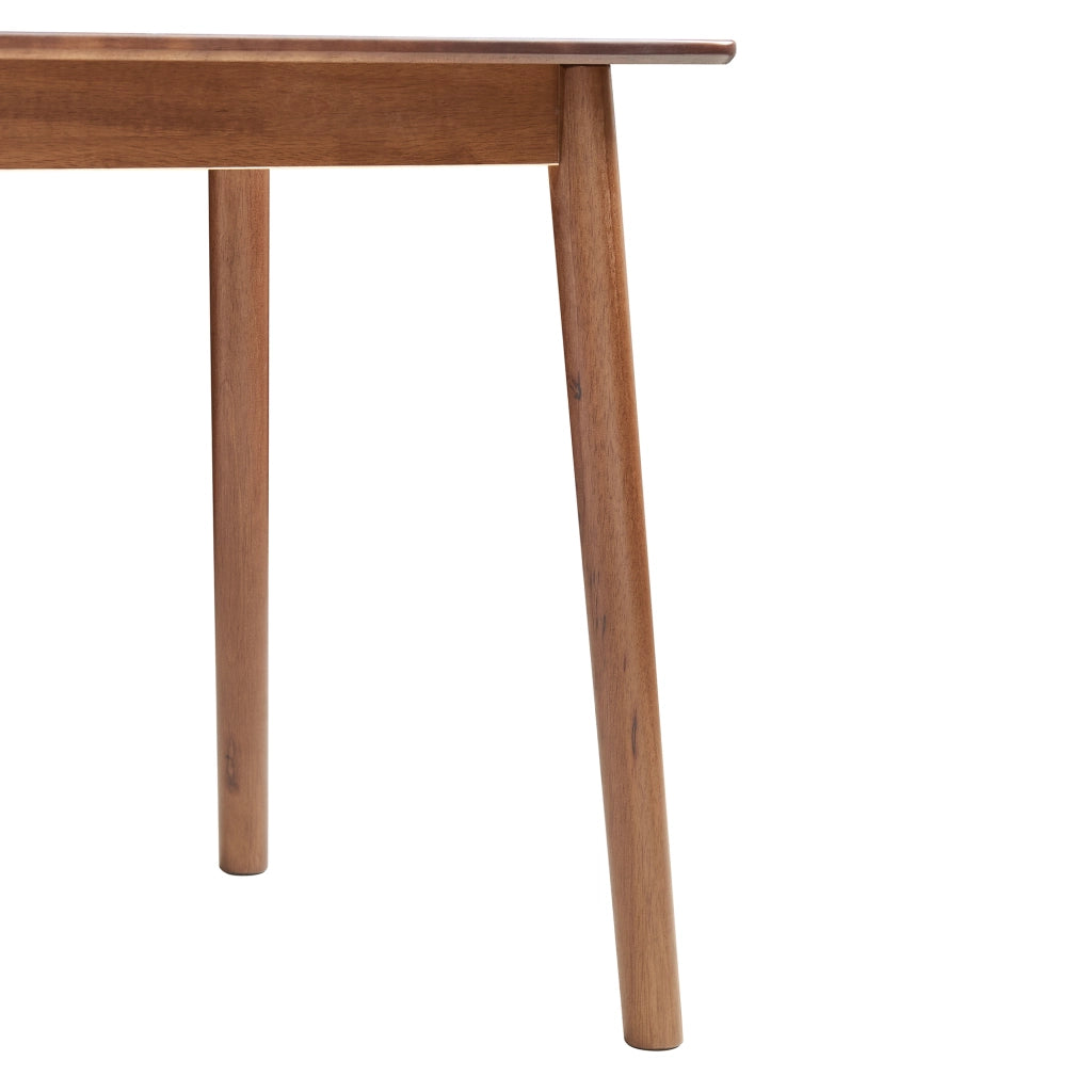 Tavolo da Pranzo Klijori Tavolo da Cucina in Legno di Hevea 140x70 cm Effetto Noce [en.casa]