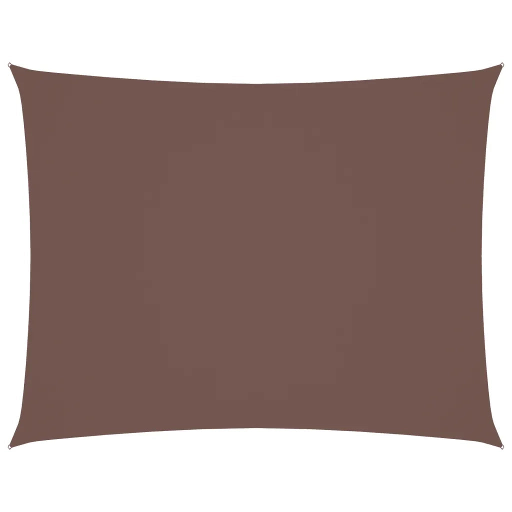 Parasole a vela | Telo Ombra | Vela da ombra Oxford Rettangolare 3x4 m Marrone
