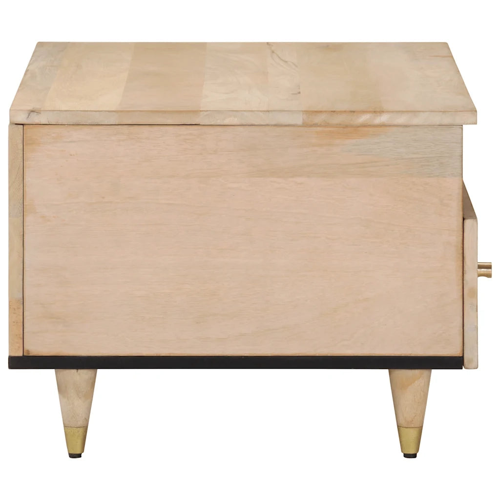 Tavolino da Salotto 80x54x40 cm in Legno Massello di Mango 358261