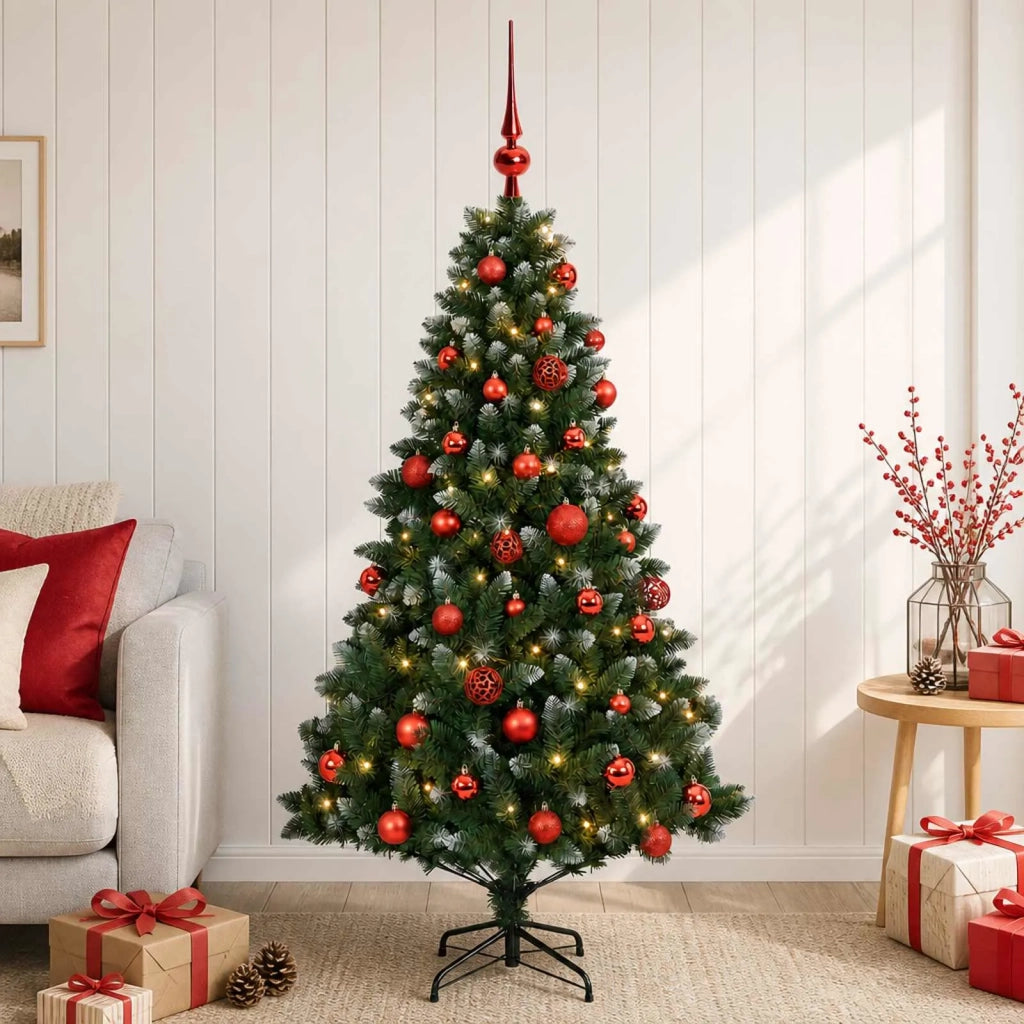 Albero di Natale Artificiale con Palline 150 cm 150 LED 3461326