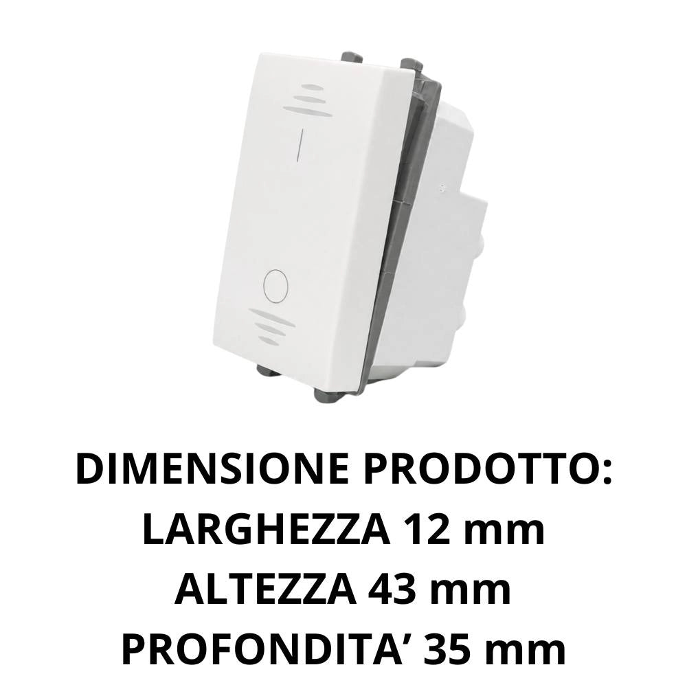 Interruttore bipolare ave domus 441010 s44 per impianti elettrici