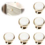 Pomelli per cassetti 6 pezzi - Maniglioni decorativi - Diametro 30mm - Inclusi viti - Maniglioni per cassetti con maniglia