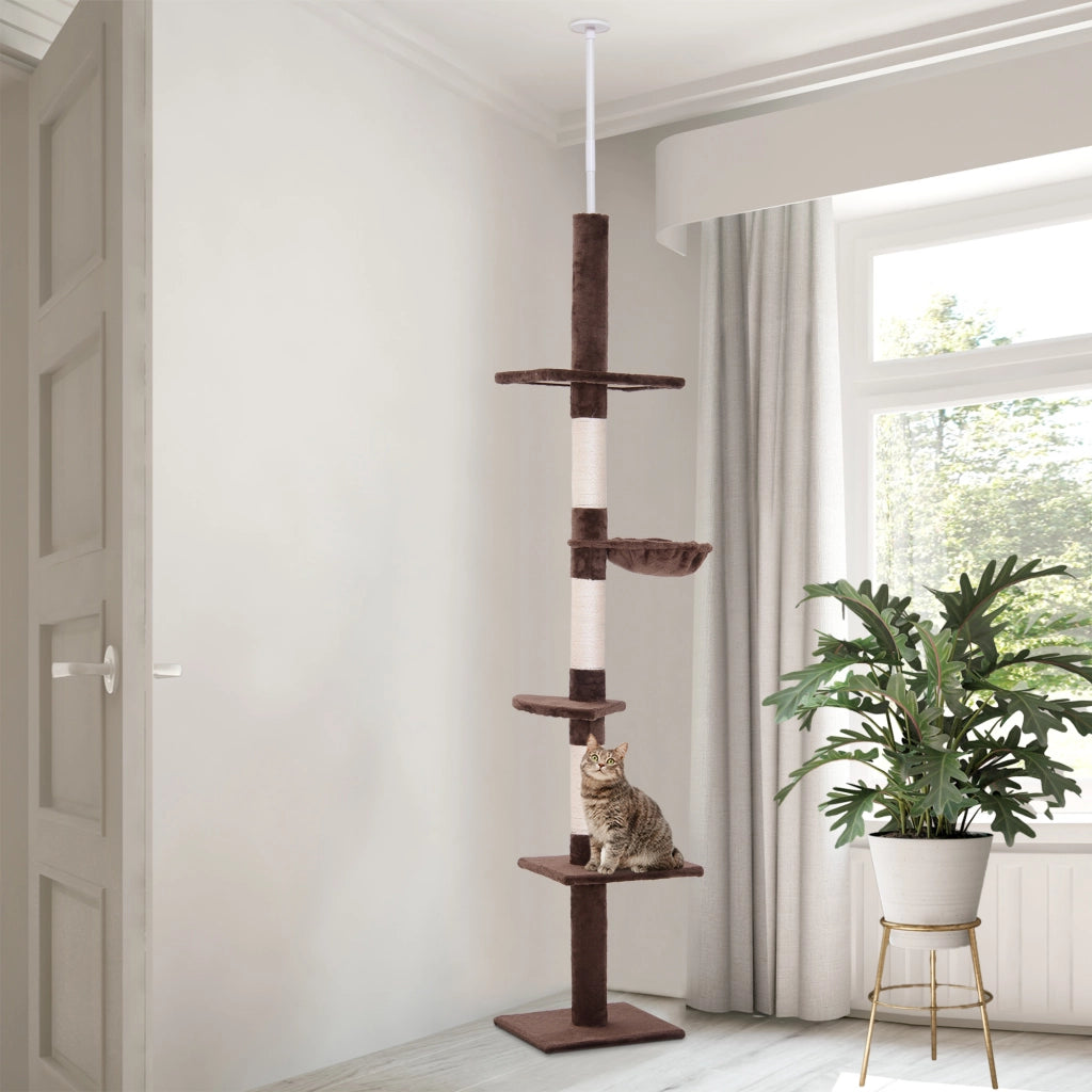 Albero per gatti ¨C zephmum ¨C 230-260 cm marrone sisal