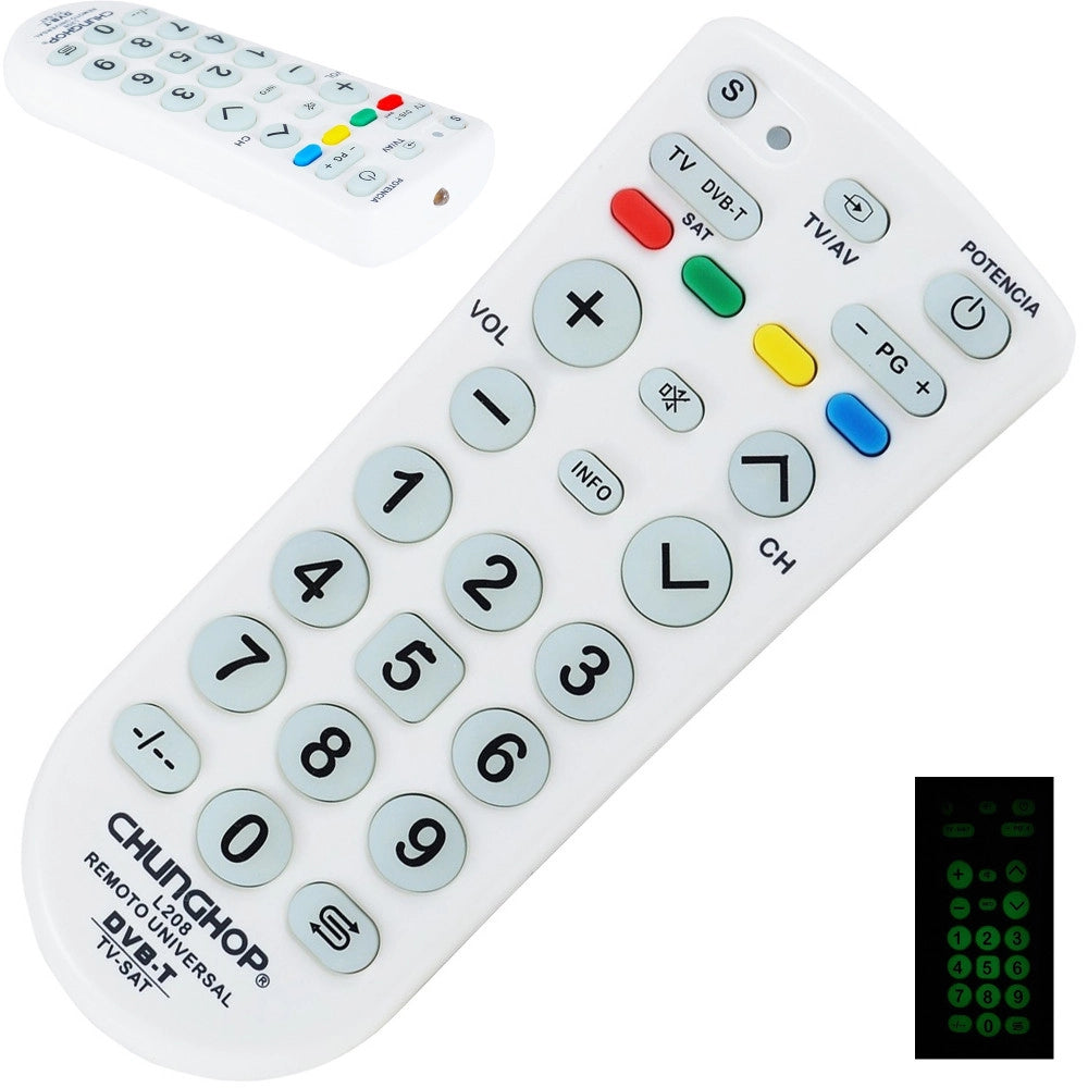 Trade Shop - Telecomando Universale Chunghop L208 Tv Dvb T Sat Multi Controllo Chunghop L208 -