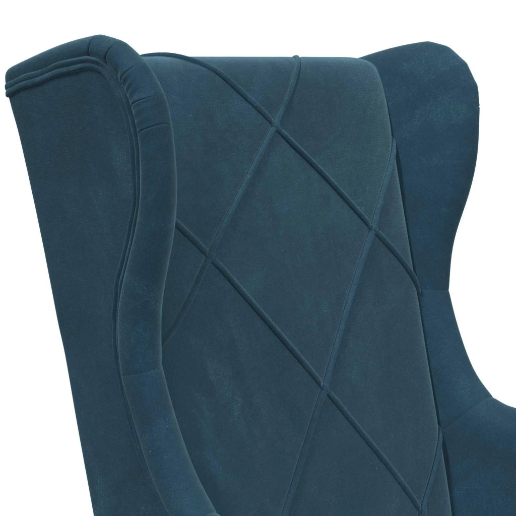 Poltrona | Sedia Relax Blu Velluto