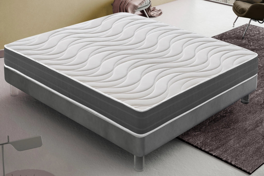 Materasso Matrimoniale 180x200 in memory foam - alto 22 cm - Reversibile - Ortopedico - Rigidità h4