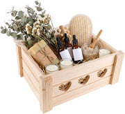 Scatola in Legno - Cassetto Decorativo per Archiviazione - 32 x 20 x 13 cm - Legno di Faggio Leggero - Per Documenti e Oggetti di Valore - Alta Qualità - Scatola di Archiviazione