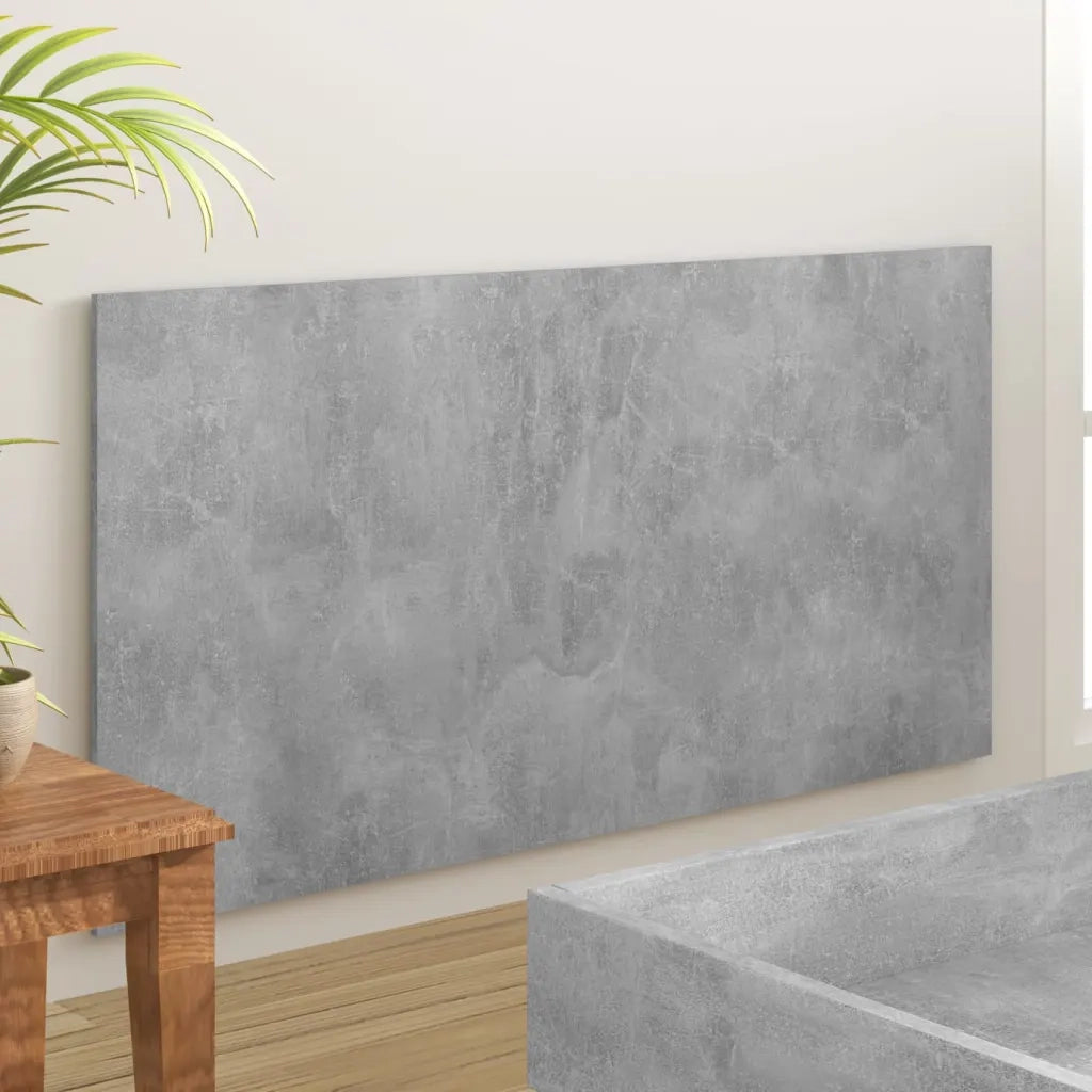 Testiera Letto Grigio Cemento 160x1,5x80cm in Legno Multistrato