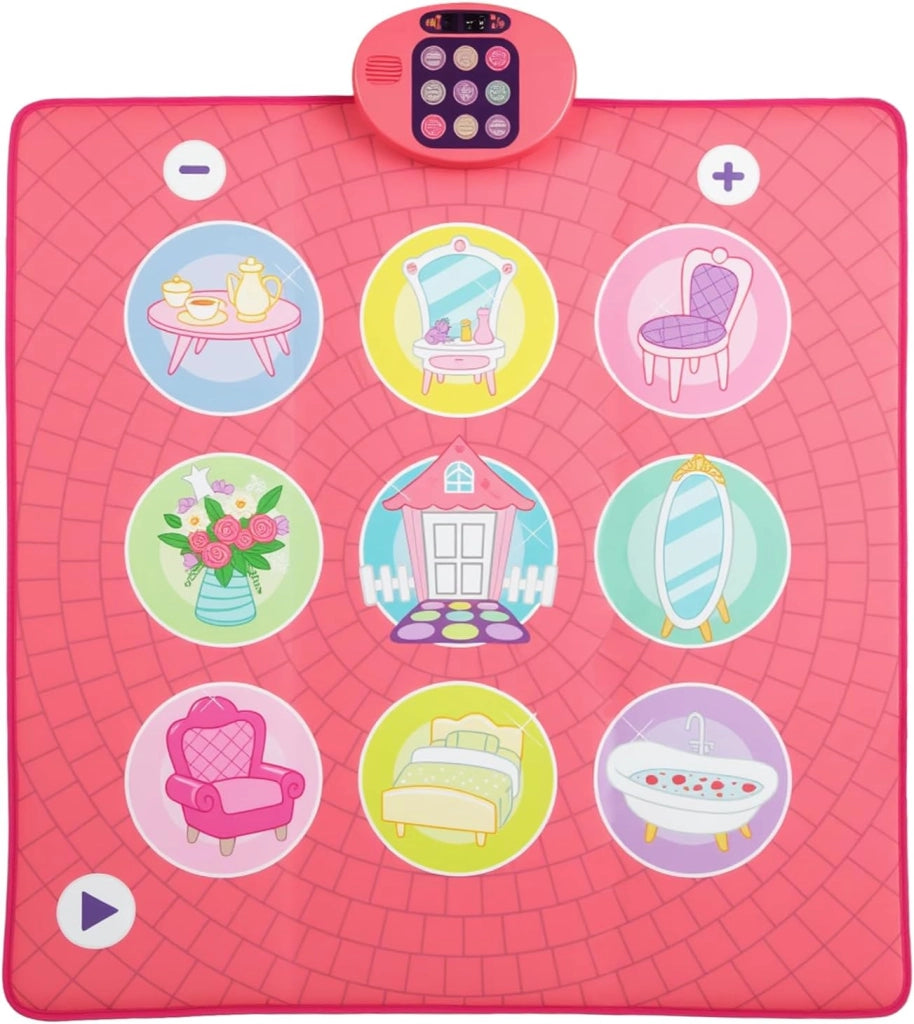 Tappeto da Ballo per Bambini, Gioco con 5 Livelli, 9 Suoni di Tastiera e 9 Canzoni Demo, Display del Punteggio e Volume Regolabile, Regalo Interattivo per Bambini 3+ Anni
