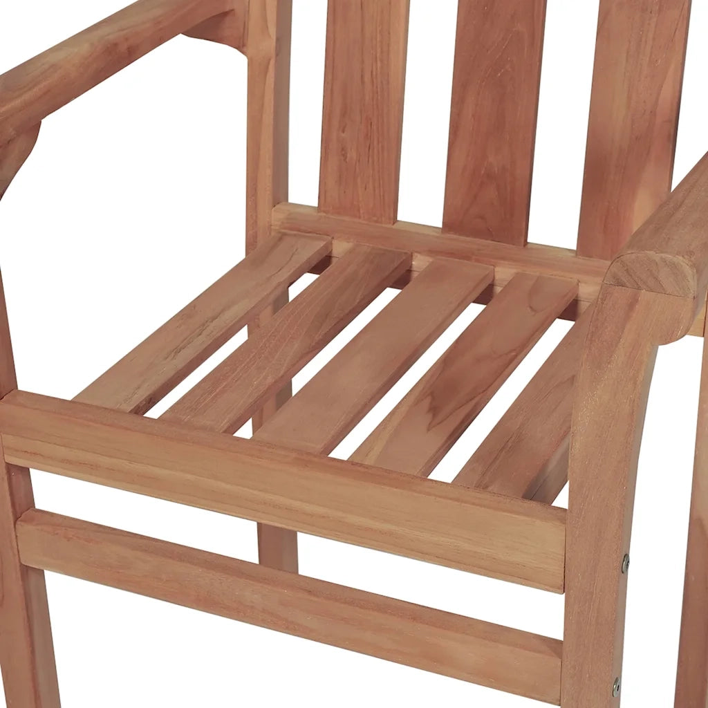 vidaXL Sedie da Giardino 2 pz con Cuscini Rossi Massello di Teak