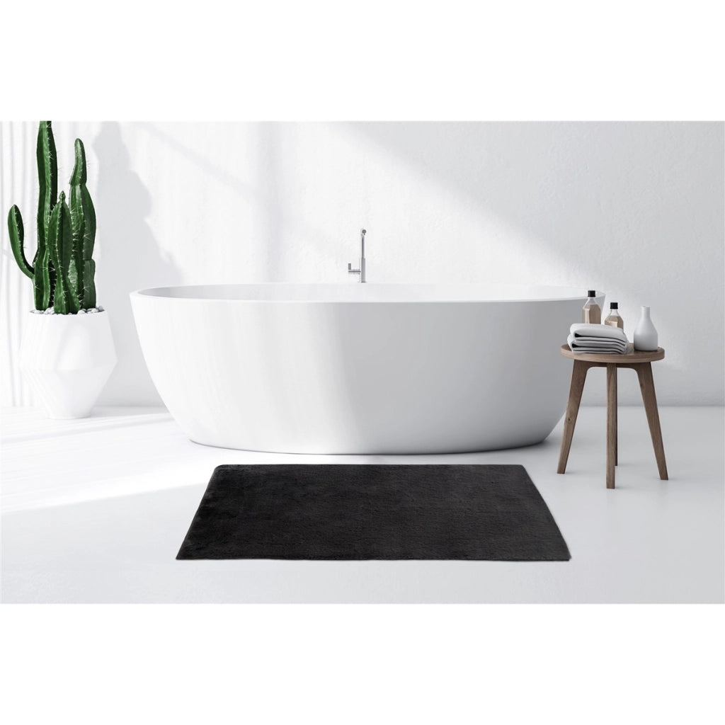 Tappeto da bagno Rabbit Light antracite soft touch