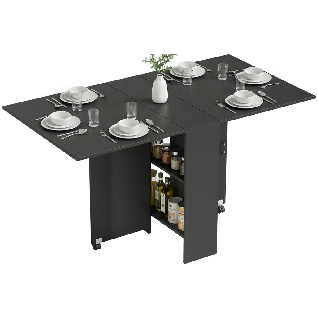 Tavolo pieghevole da pranzo ¨C zephmum ¨C nero 75x140x74 cm