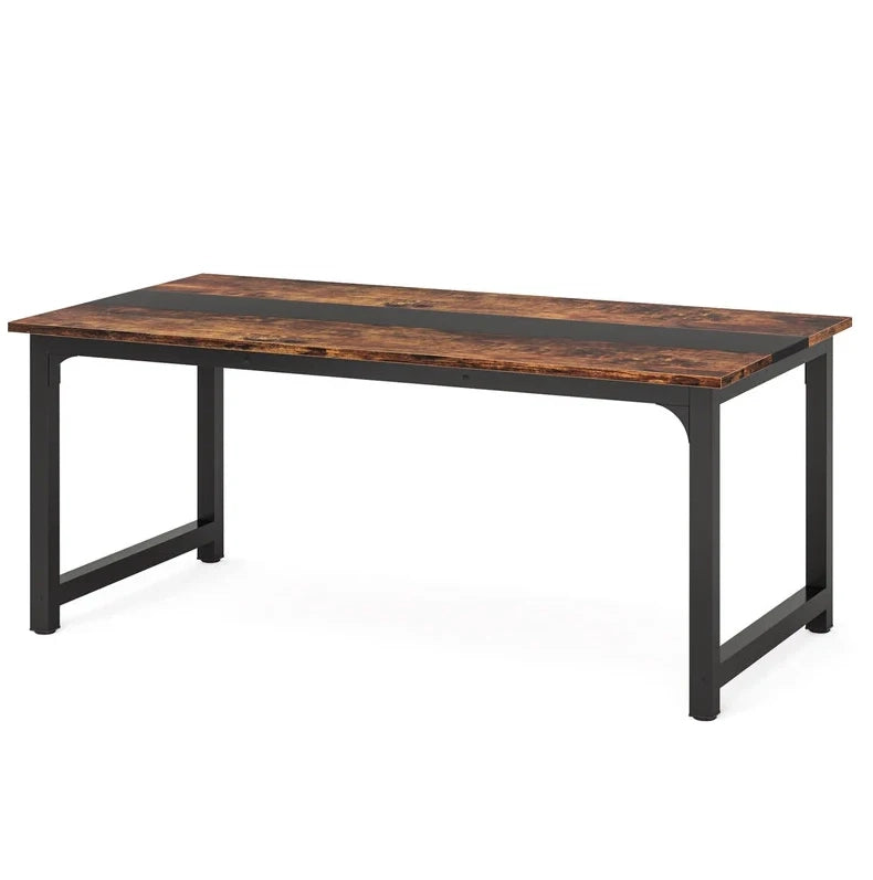 Scrivania multifunzione in legno truciolare certificato E1 160x80 cm per computer e studio