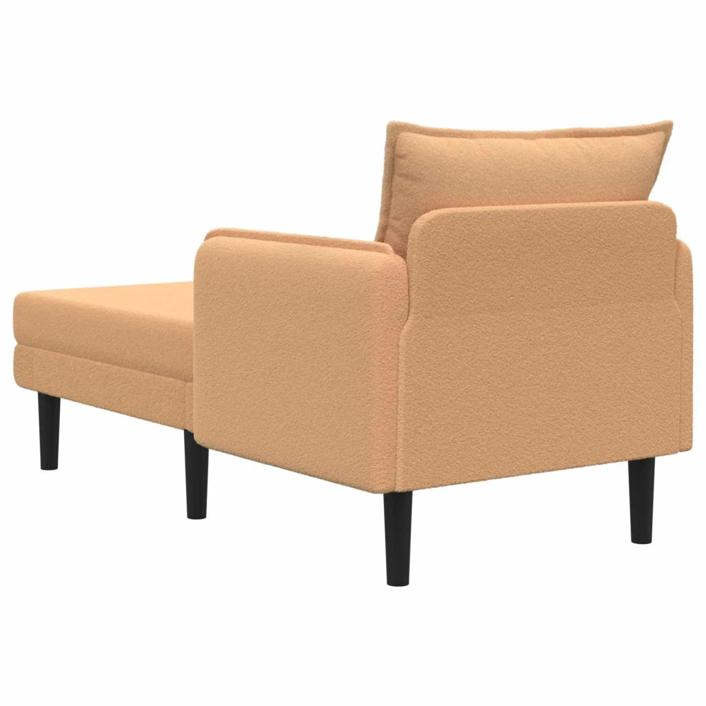 Chaise longue oversize Beige Bouclé 42048058
