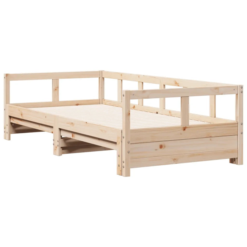 vidaXL Dormeuse senza Materasso 90x190 cm in Legno Massello di Pino