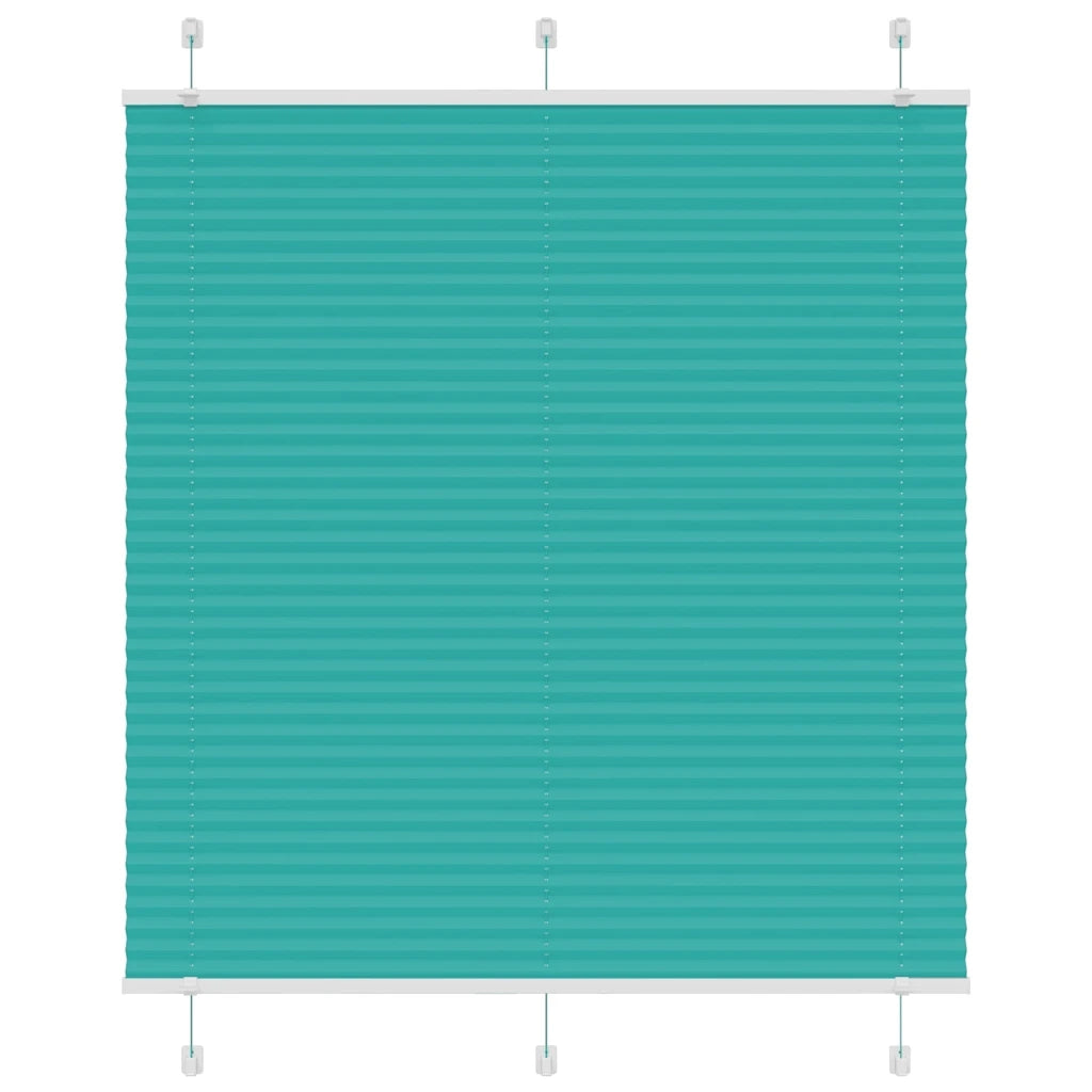 Tenda Plissettata Verde petrolio 115x150 cm Larghezza Tessuto