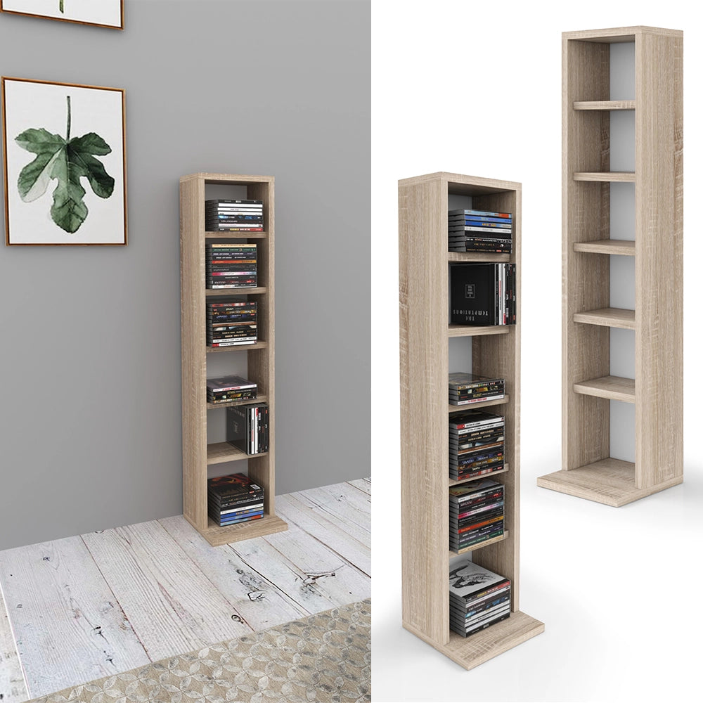 Vicco Scaffale porta cd Sonoma 21 x 91.8 cm