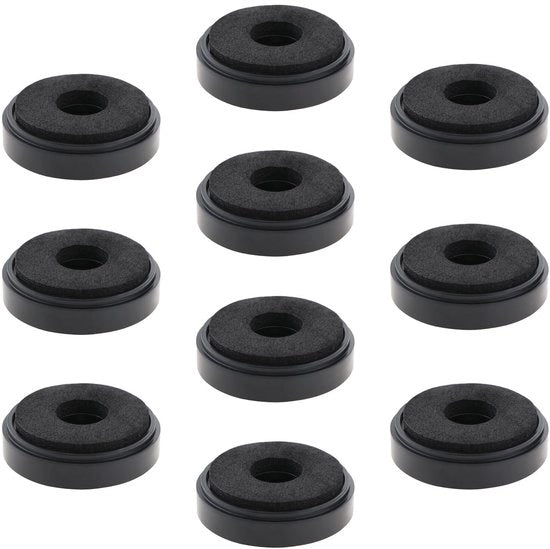 Pads di amplificazione per speaker - Tappeto per diffusori - Duraturo e stabile - Nero - Pedane assorbenti del suono - Per uso con soundbar stand...