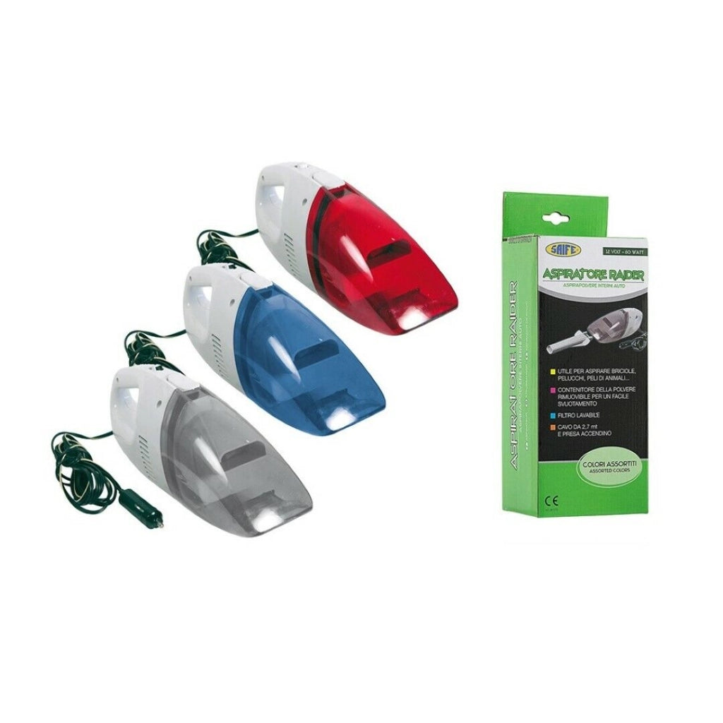 Aspiratore Aspirapolvere Rider Con Presa Accendisigari 12V 60W - Rhutten