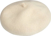 Baret per donna - Baret a forma di ottagono - Baret caldo e versatile - Misura di capello 54-59 cm - Con cinturino regolabile interno - Bianco