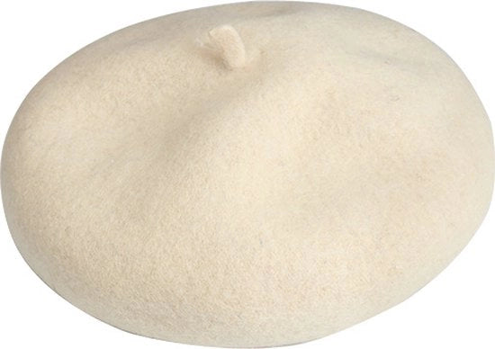 Baret per donna - Baret a forma di ottagono - Baret caldo e versatile - Misura di capello 54-59 cm - Con cinturino regolabile interno - Bianco
