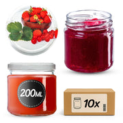 Barattoli per conserve KADAX Lerma 200ml 10 pezzi 66mm + coperchi "Fragole"