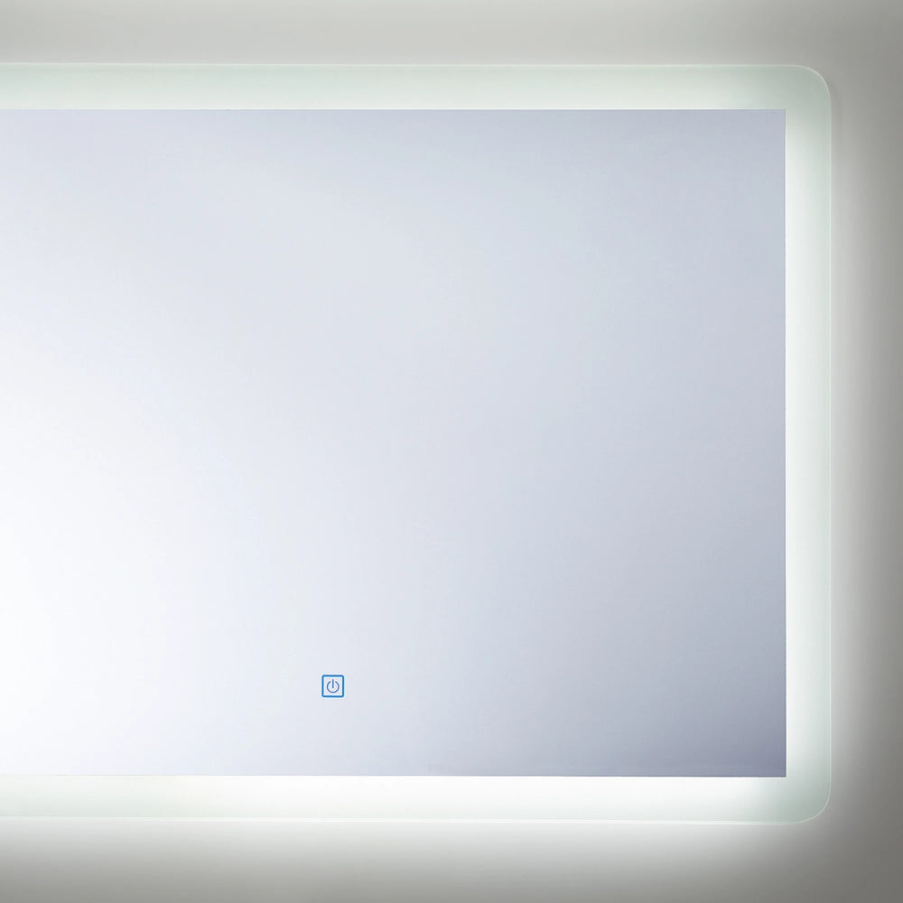 Specchio da Bagno a Parete Rettangolare con Illuminazione LED 60 x 80 cm