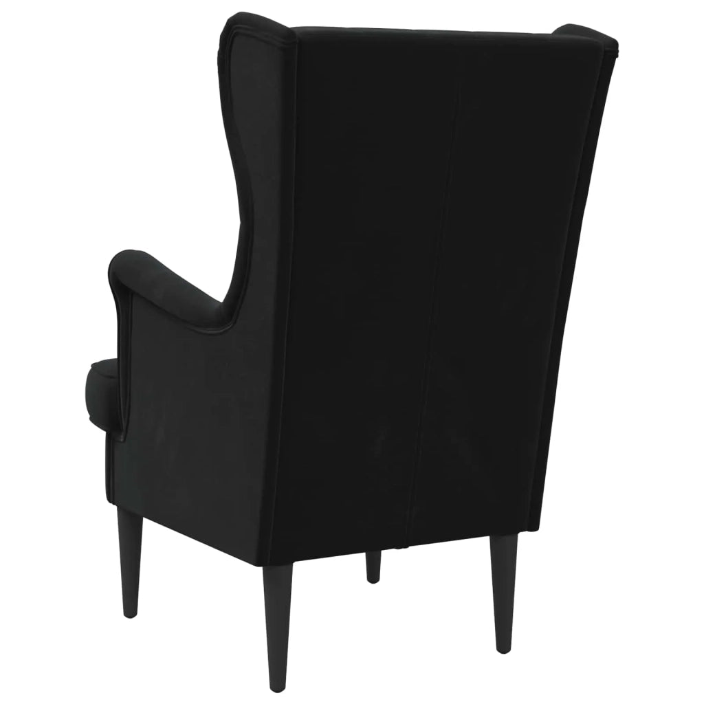 Divano Sedia-Poltrona-Poltroncina Nero Velluto 777699
