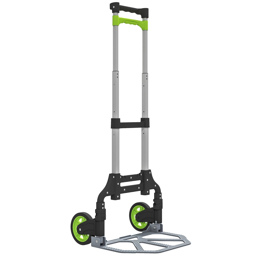 Carrello Pieghevole in Alluminio ¨C Zephmum ¨C Verde 38.5x41x100cm