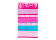 Telo Mare Jacquard Spugna Asciugamano Spiaggia Disegno Malta - Telo Mare - Rosso-Beige