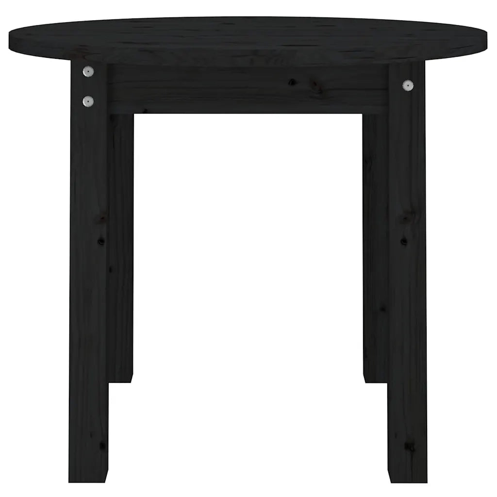 Tavolino da Salotto-Tavolino da soggiorno-Tavolo Nero ? 55x45 cm in Legno Massello di Pino