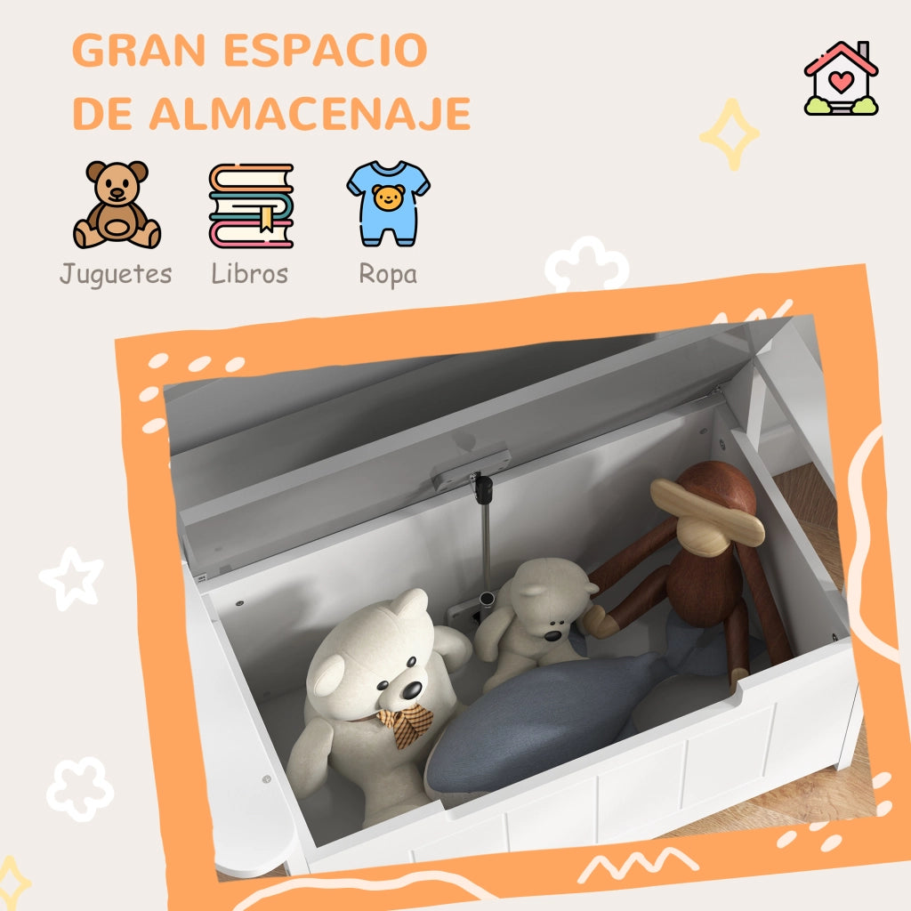 Scrivania per bambini con cassetti ¨C Zephmum ¨C Grigio e bianco 68.5x34x58 cm