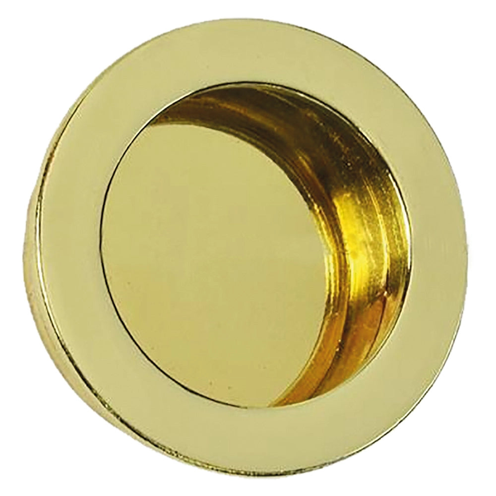 MANIGLIA TONDA PER PORTE SCORREVOLI Ã? 35 mm - oro lucido