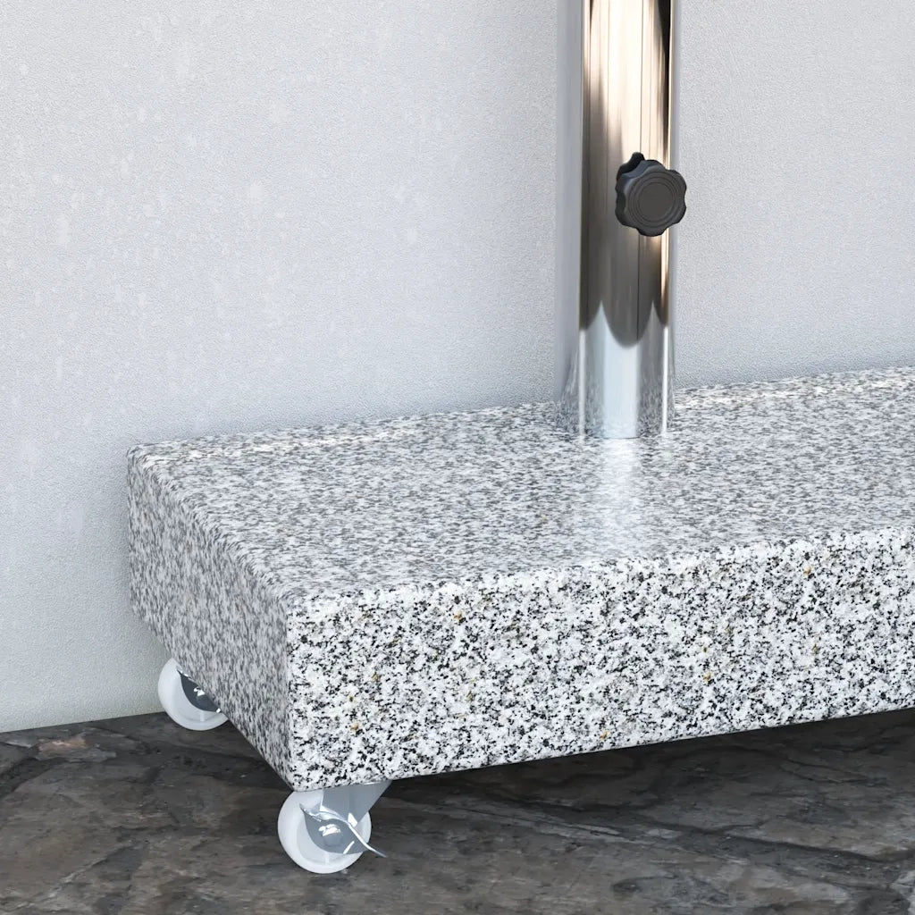 Base per Ombrellone Grigio Chiaro 45x25x8,3 cm in Granito