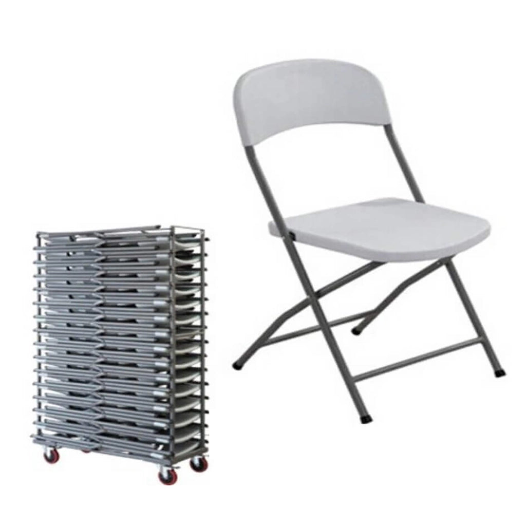 Sedia catering Pieghevole in Acciaio Plastica cm 47x43x82 - REDD