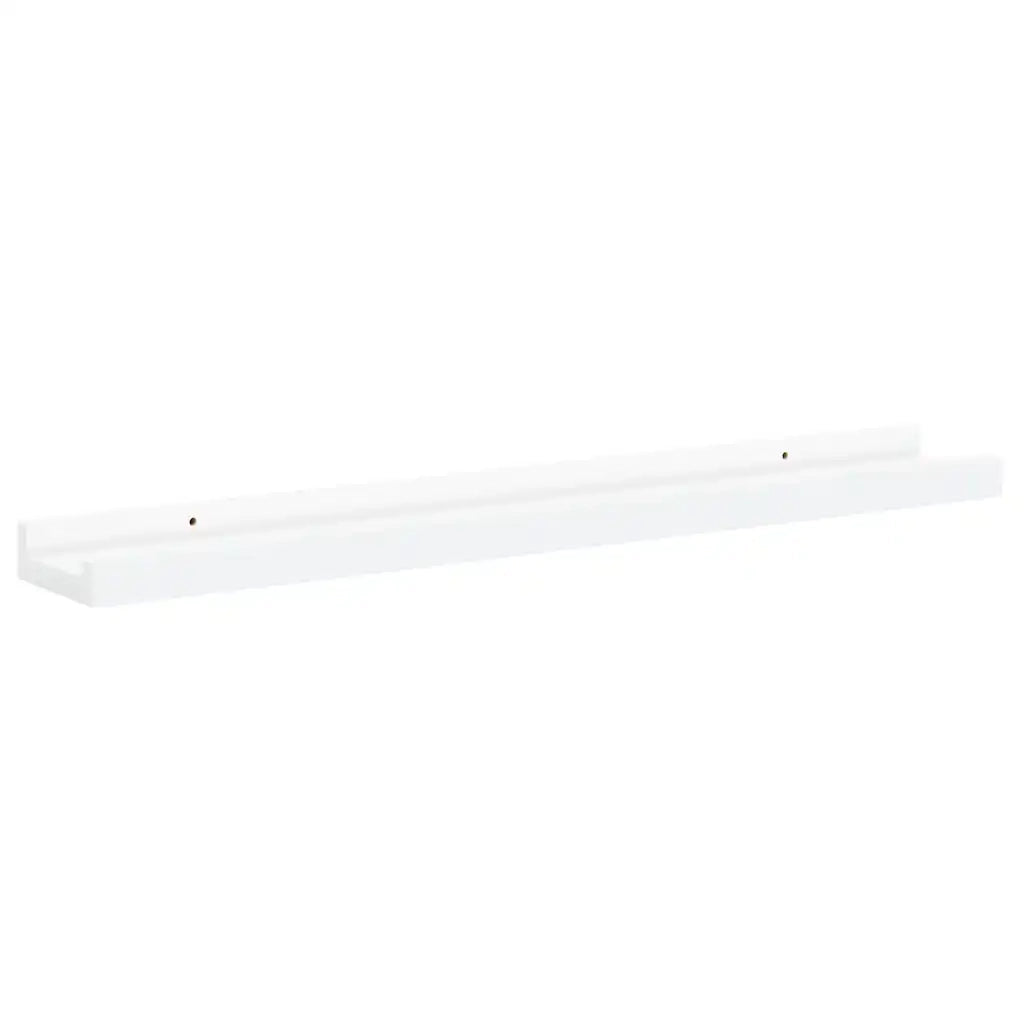 Mensole con Sporgenza 2 pz Bianche 60x9x3 cm MDF cod mxl 68061
