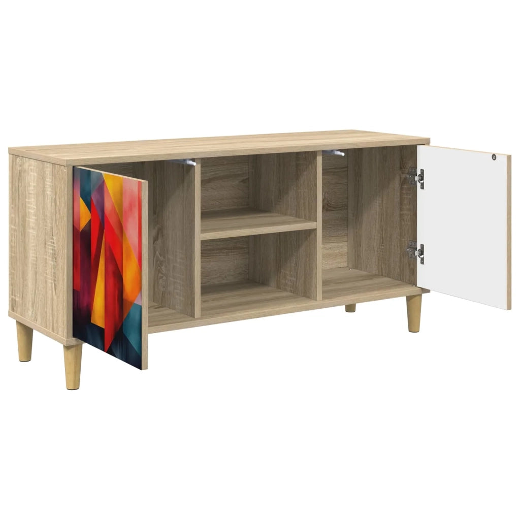 Mobile TV HEESCH 102 x 33 x 50 cm Sonoma Legno ingegnerizzato 8007038
