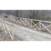 Recinzione in legno Croce di SantAndrea 20 pezzi lunghezza 200 cm per giardino - Esterni da Vivere