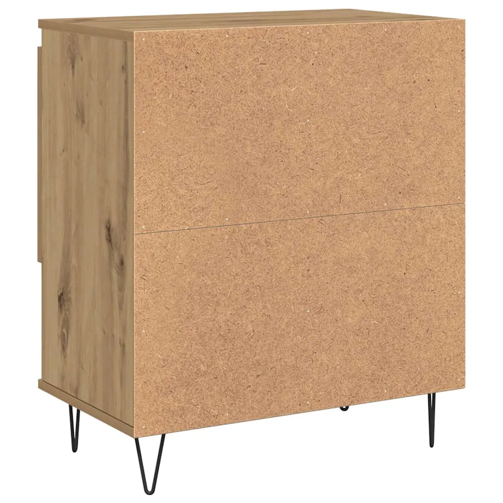 vidaXL Credenza rovere artigianale 60 x 35 x 70 cm Legno multistrato