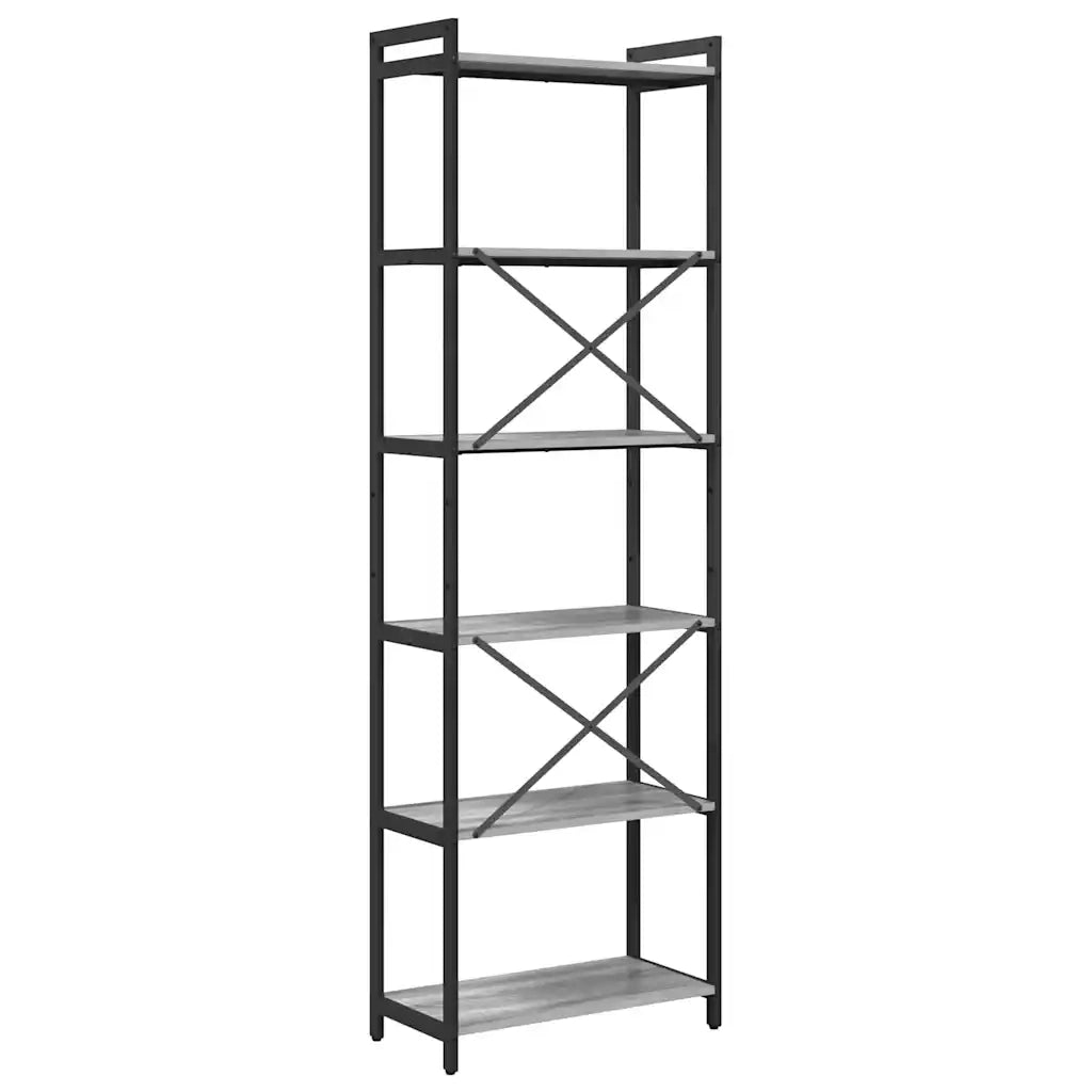 Libreria Grigio sonoma 60 x 30 x 189,5 cm Legno multistrato 868380