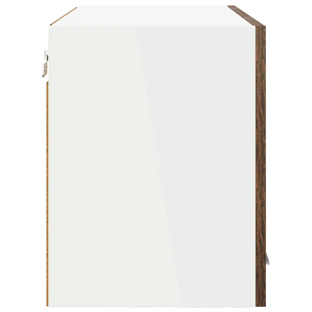 Armadio pensile con porta 2 pcs Rovere fumé 60 x 31 x 40 cm 884219