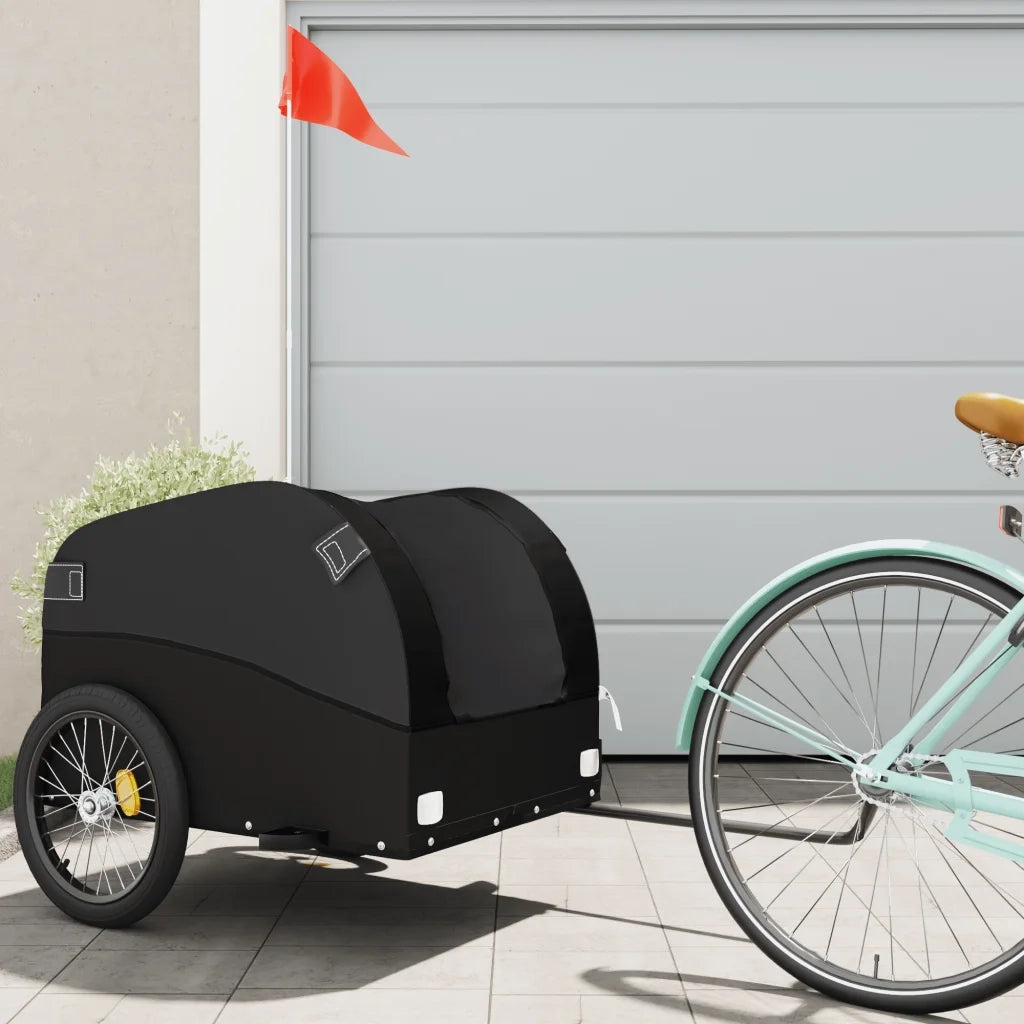 Rimorchio da Bici Nero 45 kg in Ferro 94129